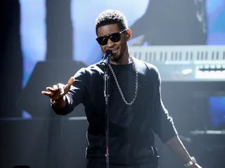 Singer Usher performs onstage at day 3 of the 2012 BET Awards rehearsals held at The Shrine Auditorium on June 30, 2012 in Los Angeles, California.  (Photo: Michael Buckner/Getty Images For BET)