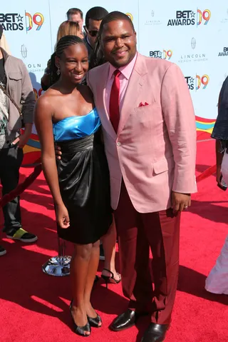 2009: Anthony Anderson And Daughter Kyra Anderson - BET Awards 2009 (Photo by Leon Bennett/WireImage) (Photo by Leon Bennett/WireImage)