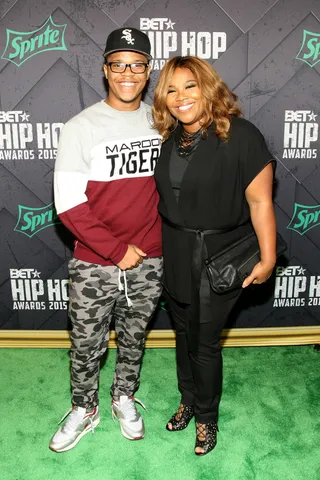 Proud Mama - Mona Scott-Young is extremely accomplished and has built an empire that many envy, but tonight seemed to be one of her happiest moments walking the carpet with the apple of her eye--her son.&nbsp;(Photo: Bennett Raglin/BET/Getty Images for BET Networks)