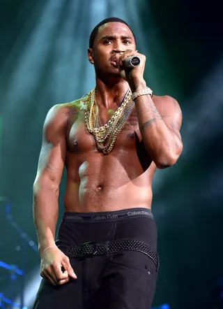 Best Christmas Ever – December 2013 - For Christmas, Trey Songz dropped his hit "Na Na," from his upcoming album Trigga. The song is sultry and suggestive and was definitely a little something to hold his angels over until the new year. (Photo: Mike Coppola/Getty Images for Clear Channel)
