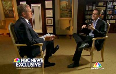 Clemency or Amnesty? - In a wide-ranging interview with NBC's Brian Williams, NSA whistleblower Edward Snowden defended blowing the whistle on the National Security Agency data collection program but also expressed a desire to return to the U.S. “I don’t think there’s ever been any question that I’d like to go home. I mean, I’ve from day one said that I’m doing this to serve my country,&quot; he said. &quot;Now, whether amnesty or clemency ever becomes a possibility is not for me to say.&nbsp;That’s a debate for the public and the government to decide.”   (Photo: AP Photo/NBC News)