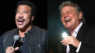Pop Kings Sharing the Stage  — March 14, 2014 - Lionel and classic pop idol John Farnham start their joint tour for the Australia/New Zealand leg of Richie’s world tour. Combined, the two have nearly 80 years of hit songs that keep concert-going audiences on their feet.(Photos from left: Rick Kern/WireImage, Robert Cianflone/Getty Images)