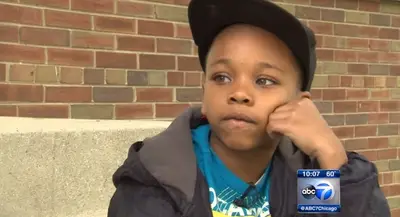Seven-Year-Old Fights Off Kidnap Attempt - Kaylen, 7, stood up for his friend Marcy, 10, who was almost abducted by a man while they were playing together after school in their South Side Chicago neighborhood. &quot;The only way she got away is because I kicked him in the back of the leg and the outside of his leg,&quot; he told ABC Chicago.&nbsp;   (Photo: ABC 7 Chicago)
