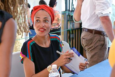 Top Authors Featured in Jamaica Literary Festival - Sudanese officials deny plan to release woman on death row; India protesters hosed down by police; plus more global news. — Natelege Whaley (@Natelege_)  Notable authors gathered at Jamaica’s Treasure Beach&nbsp;this past weekend for the Calabash International Literary Festival. This year Zadie Smith (pictured above), Jamaica Kincaid and Colum McCann were some of the novelists who attended the island-based three-day celebration.&nbsp;    (Photo: David McFadden/AP Photo)