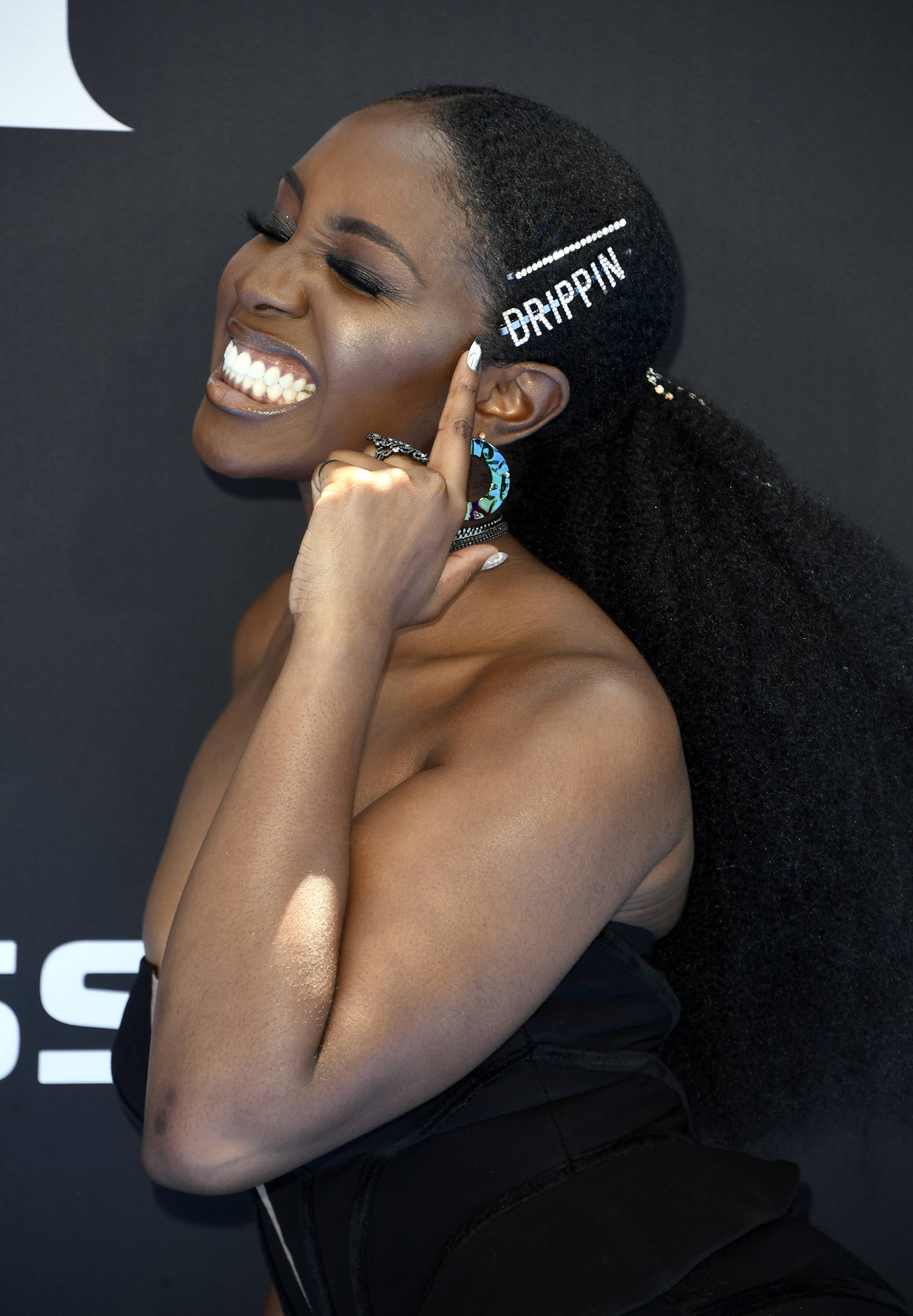 Kiana Ledé  - Kiana - Image 21 from Big Hair And Baby Hairs: See Your  Faves Mary J. Blige, Saweetie And More Incredible Hair Looks At The BET  Awards