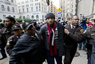 Protests Broke Out Following Freddie Gray News - Lawyers met with a judge Thursday to schedule another date for Officer William Porter to be retried in the case. They will continue meeting to confirm the date for the next trial in the coming days. Marches broke out but ended peacefully following the news.  (Photo: Jose Luis Magana, AP PHOTO)