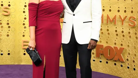 LOS ANGELES, CALIFORNIA - SEPTEMBER 22: Bridgid Coulter and Don Cheadle arrives at the 71st Emmy Awards at Microsoft Theater on September 22, 2019 in Los Angeles, California. (Photo by Steve Granitz/WireImage)