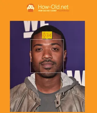 Ray J - Real Age: 34How-Old.net: 34It's those good ol' Norwood genes.(Photo: Alberto E. Rodriguez/Getty Images)