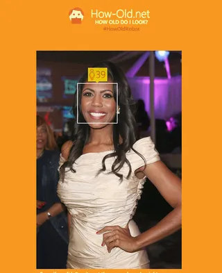 Omarosa - Real Age: 41How-Old.net: 39Looks like all those years of being evil have paid off.(Photo: Imeh Akpanudosen/Getty Images for NAACP Image Awards)