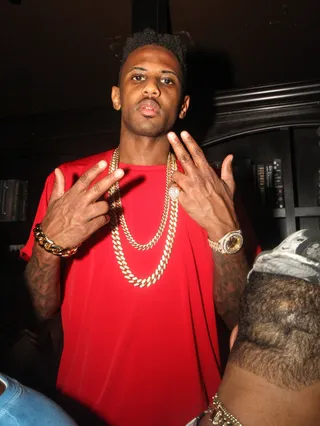 He Wildin' - Fabolous looks serious when spotted at Diddy's Welcome to Palazzo party. (Photo: Thaddaeus McAdams/FilmMagic)