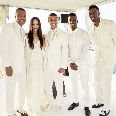 Luke James - Luke James's stock just went up after the R&amp;B crooner was tapped by Ms. Tina Knowles&nbsp;and actor Richard Lawson to sing their official wedding song on April 12. The Louisiana soul man belted out Donny Hathaway's classic &quot;A Song for You&quot; aboard the all-white/cream yacht ceremony.(Photo: Luke James/@WolfJames via The Chamber group)