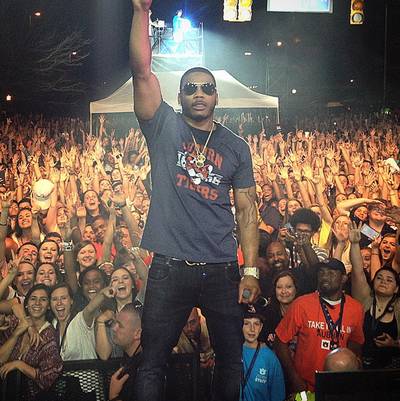Never Disappoints - Nelly takes a selfie after killing it on stage.  (Photo: Derrtymo via Instagram)