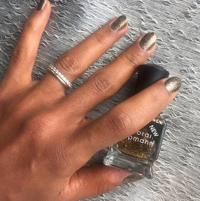 Kerry Washington - The Scandal star rarely breaks away from nude, but when she does, she goes big and bold. She’s rocking a mix of Can’t Be Tamed and Take the A Train, both by Deborah Lippmann.(Photo: Kerry Washington via Instagram)