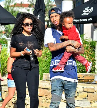 Splitsville - August 2014 - Tyga walked away from his relationship with Blacc Chyna in 2014. After the split, the former couple has been going back and forth on social media and have begun a nasty custody battle over their son. Though no solid reasoning have yet been given for their breakup, Chyna and her family claim that Tyga left her for 17-year-old reality star Kylie Jenner.&nbsp;(Photo: Sharpshooter Images /Splash/Splash News)