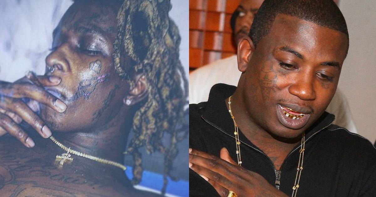 Young Thug Honors Gucci Mane by Getting Ice Cream Cone Face Tattoo? | News  | BET