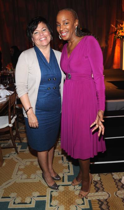 Paving the Way - Debra Lee poses with Susan Taylor here. (Photo: Brad Barket/PictureGroup)
