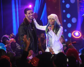 Team Drake and Nicki - Drake and Nicki's relationship is an interesting topic. It's hard to fight off the rumors when the duo works so well together. The two artists have "Moment for Life" and "Up All Night" in their catalog already, two well-written songs. (Photo: Brad Barket/PictureGroup)