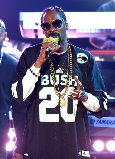 Snoop Dogg – '2001' - This is for the moment Z slid a handgun to Zola on the slick and said, “im trusting u wit my b***h zola. if anything goes left. Use it.” (Photo: Kevin Winter/Getty Images for iHeartMedia)