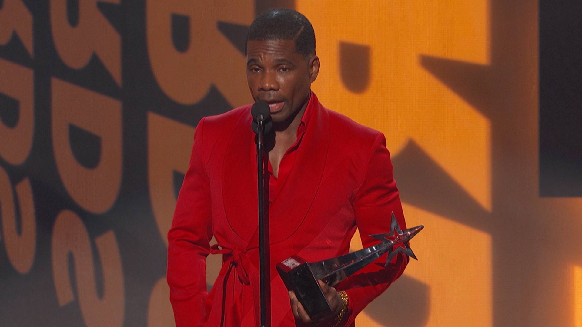Kirk Franklin's acceptance speech at the BET Awards.