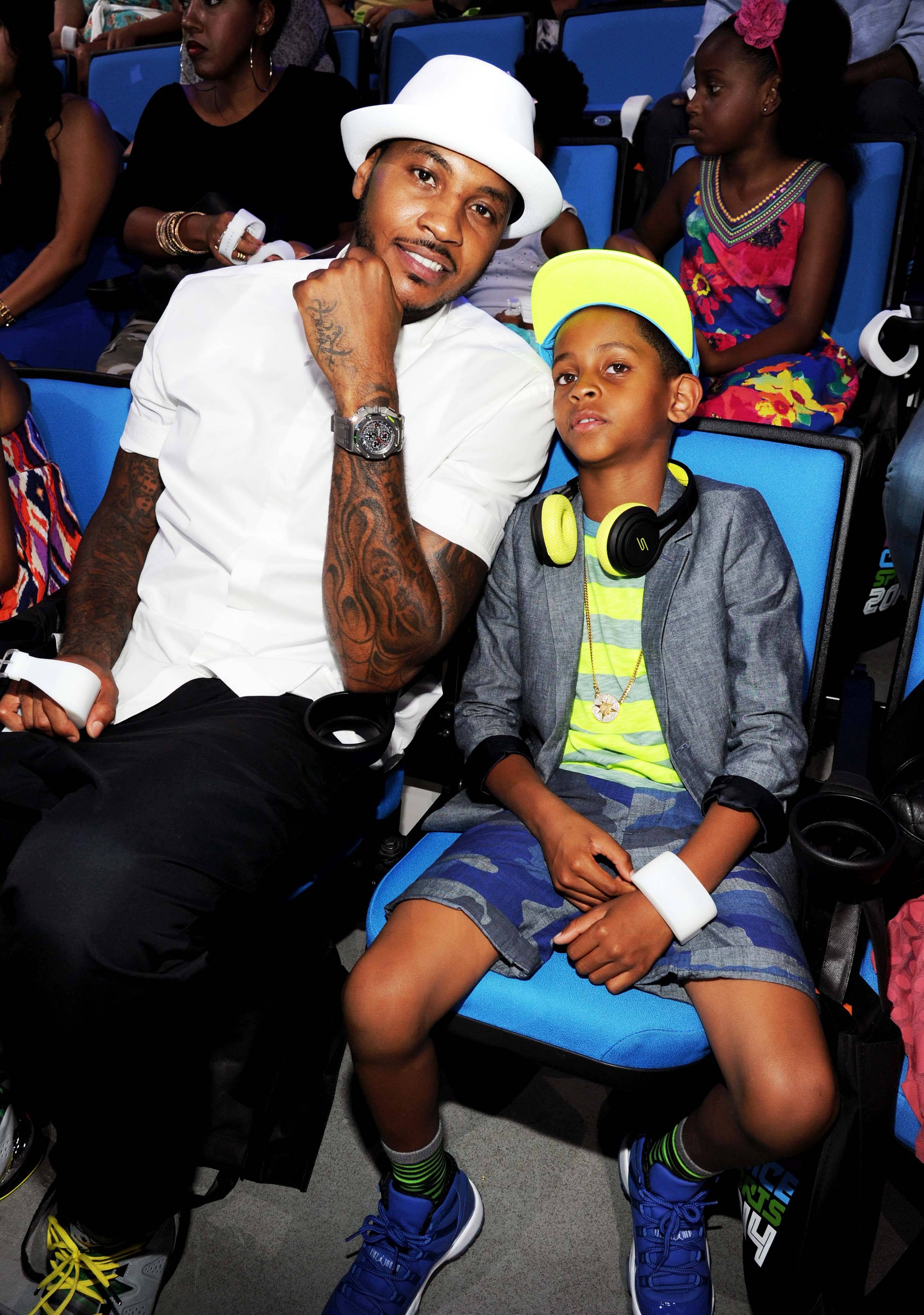 Carmelo and Lala Anthony's Son Kiyan, 15, Gets Basketball Scholarship