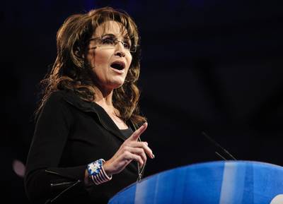 Told Ya So! - Former Alaska Gov. Sarah Palin is in heaven. Suddenly, her prediction in 2008 that Russia would one day invade the Ukraine isn't so strange or far-fetched, she gloated in a Facebook post. Then in a Fox News appearance, she said Obama is known for mom jeans while Russian President Vladmir Putin wrestles bears.   (Photo: Pete Marovich/Getty Images)