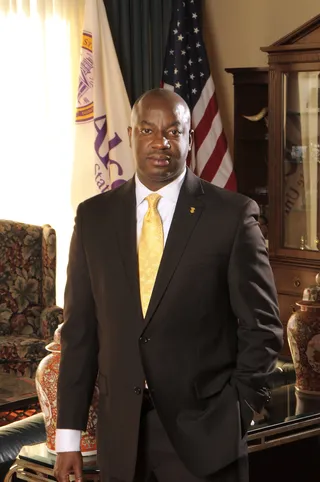 Christopher Brown Is the Male HBCU President of the Year - Alcorn State University President Christopher Brown was&nbsp;named&nbsp;Male HBCU President of the Year at the Center for HBCU Media Advocacy’s third annual HBCU Awards. In 2010 Brown became the youngest HBCU president in the nation at 39.&nbsp;(Photo: Courtesy of Alcorn State University)