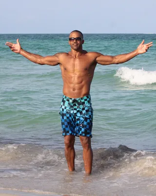 Shemar Moore - The Criminal Minds star always causes a frenzy when he takes his T-shirt off at the beach. Moore, who has to stay in shape for his role as an ex-SWAT member on the series, reportedly does a 70-mile bike ride every Sunday. (Photo:&nbsp;Splash News)