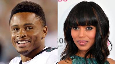 Secret Bride - Scandal star Kerry Washington, 36, married boyfriend Nnamdi Asomugha, 31, on June 24 in Blaine County, Idaho. The pair has been dating since the summer of 2012.  Here's a look at the pair and the man who stole the starlet's heart.  (Photos: Philadelphia Daily News/MCT/LANDOV; Alberto E. Rodriguez/Getty Images)