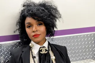 Electric Lady - The revolutionary Janelle Monae is caught relaxing backstage at the show.&nbsp;(Photo :Earl Gibson/BET/Getty Images for BET)
