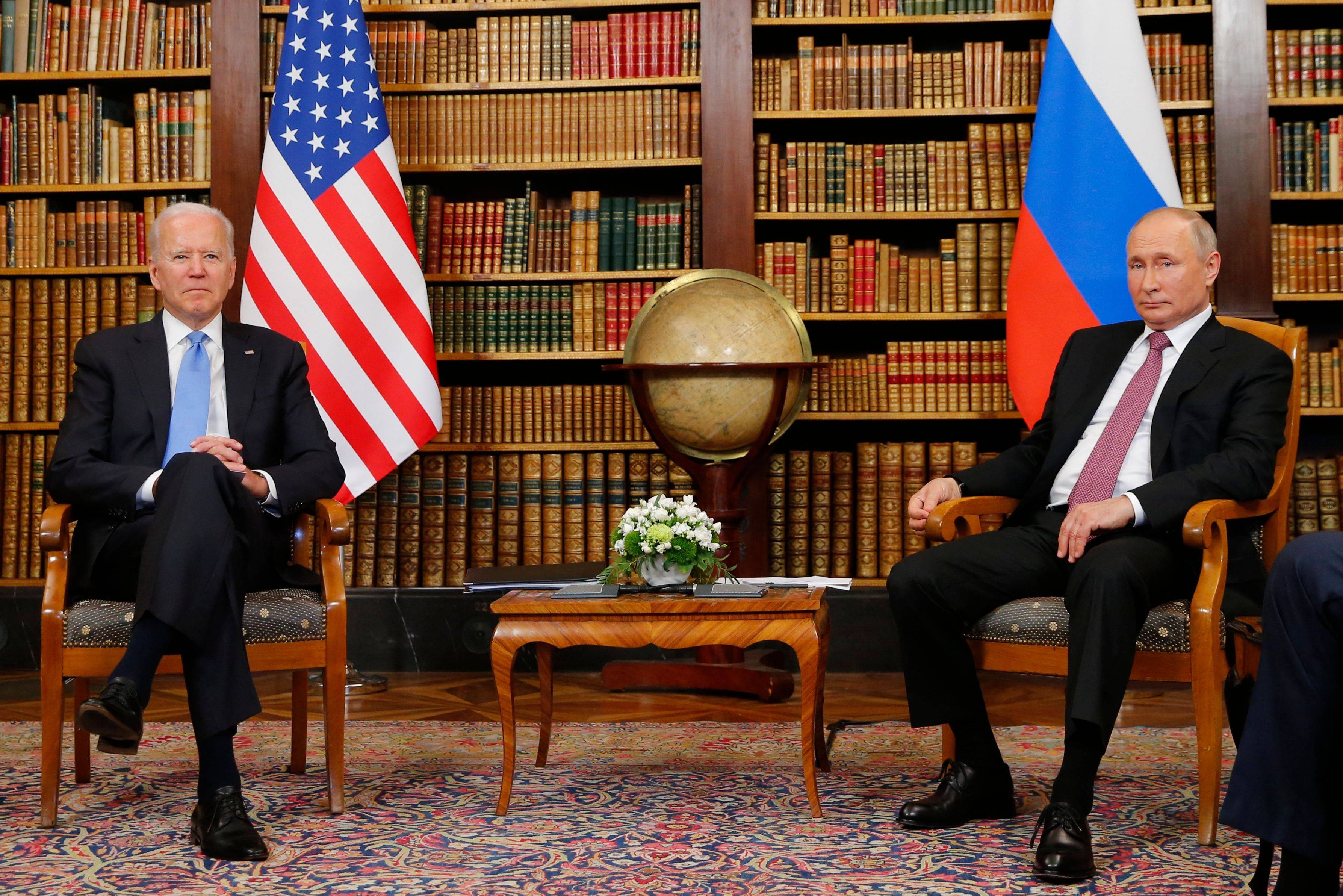 President Joe Biden and Vladimir Putin on BET Buzz 2021