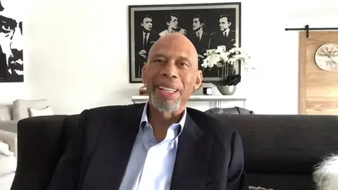 THE TONIGHT SHOW STARRING JIMMY FALLON -- Episode 1271E -- Pictured in this screengrab: Former basketball player Kareem Abdul-Jabbar during an interview on June 2, 2020 -- (Photo by: NBC)