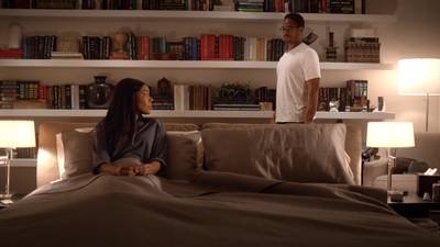 Slumber Party  - She got a good excuse to go to Sheldon's place. But the slumber party didn't work out the way she planned as he did not join her in bed. Instead, he went to the living room to read. Womp womp.&nbsp;   (Photo: BET)&nbsp;