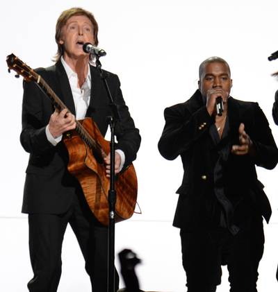 'Only One' – Kanye West, Featuring Paul McCartney - Mr. West called up the Knighted Beatle to strum his guitar chords on Ye's tribute to his baby girl, North West, at the close of 2014. The two stars are rumored to have spawned several more future hits from that session, but we'll have to wait to see if this holds true.(Photo: Kevin Mazur/WireImage)