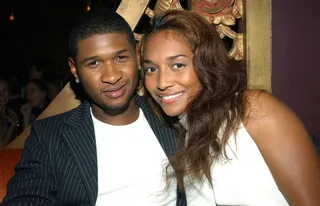 Usher and Chilli - They really could have made sweet music for a lifetime together.  (Photo: Mark Mainz/Getty Images)