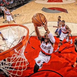 Swooping In - Nothing can feel better in the NBA than ending a fast break on a dunk. Damian Lillard knows.(Photo: NBA via Instagram)