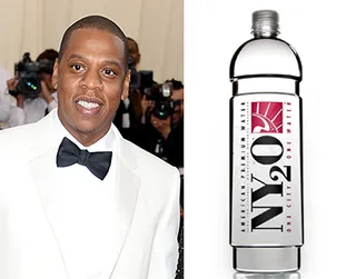 Official Thirst Quencher - Jay Z took a slightly different route than the usual rapper-endrosed alcohol or sports energy drink. His&nbsp;Roc Nation recently merged with NY2O to form the &quot;official water of Roc Nation.&quot; The water will serve as the only water served on Roc Nation tours and events in addition to being available for sale at Hov's 40/40 club in NYC.(Photos from left: Dimitrios Kambouris/Getty Images, NY2O)