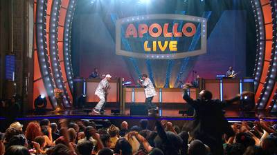 Hip Hop Is in the Building...or Nah? - Rap group Datz Dem take the stage on Apollo Live with a performance that's less than perfect.   (Photo: BET)