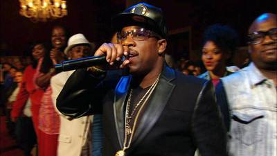 Smooth Mike Biv - In true Michael Bivins fashion, he gives an extremely smooth introduction.   (Photo: BET)