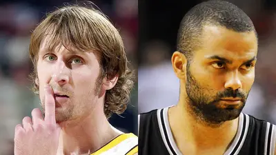 Brent Barry and Tony Parker - Even though there were denials, multiple reports surfaced saying Tony Parker was having an affair with the wife of then-San Antonio Spurs teammate Brent Barry. It resulted in the demise of two marriages — Parker’s marriage to actress Eva Longoria and Barry’s to Erin Barry in 2010. Their fists might be the only things talking if these two cross paths.(Photos from Left: Otto Greule Jr/Getty Images, Steve Dykes/Getty Images)