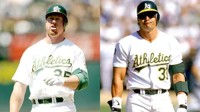 Jose Canseco hit off field, not on it