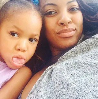 Malaysia Pargo @malaysiainthecity - The Basketball Wives L.A.&nbsp;star takes a morning pic with her adorable daughter au naturale.(Photo: Malaysia Pargo via Instagram)