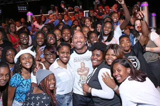 'The Rock' Just Loves the Fans - (Photo: Bennett Raglin/BET/Getty Images for BET)