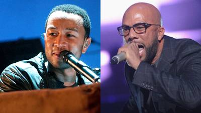 &quot;The Believer&quot; featuring John Legend&nbsp; - Common,&nbsp;No I.D.&nbsp;and&nbsp;John Legend&nbsp;provided some hope for the ills going on in Chicago when they recorded this song.&nbsp;(Photos from Left: Daniel Boczarski/Getty Images for VEVO, &nbsp;Rick Diamond/Getty Images)