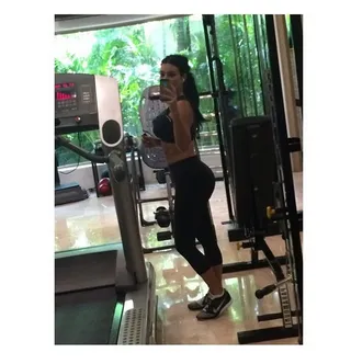 Kim Kardashian @kimkardashian - "Gym time while my baby is napping!"Finding time to squeeze in the gym is pretty impressive when you have a 1-year-old at home, but as soon as Kimmy gets North to sleep, she works on those buns of steel. Now that's dedication!(Photo: Kim Kardashian via Instagram)