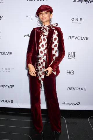 Zendaya in Tommy X Zendaya - Zendaya attends The Daily Front Row's 7th annual Fashion Media Awards in New York City. (Photo: Jennifer Graylock/Getty Images for Daily Front Row, Inc.)&nbsp;