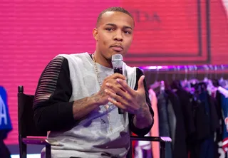 Fashion Forward - Bow Wow rocks a pleated leather and cotton shirt.(Photo: D Dipasupil/BET/Getty Images for BET)