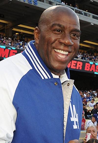 Magic Johnson - @MagicJohnson: &quot;@BET's&nbsp;#BeingMaryJane&nbsp;starring our friend&nbsp;@itsgabrielleu&nbsp;is definitely must see tv!&quot;(Photo: Jon SooHoo/Los Angeles Dodgers, LLC via Getty Images)