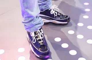 Light on the Feet - Host Bow Wow shows off his sneaks at 106. Always fresh.(Photo:&nbsp; Rob Kim/BET/Getty Images for BET)