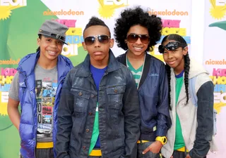 Nickelodeon Kids' Choice Awards 2011  - The teenage quartet arrives on the orange carpet at the most recent Kid's Choice Awards. A prelude to the red carpet? Perhaps--the MB Boys will be making an appearance at this year's BET Awards as well.&nbsp;(Photo by: Gregg DeGuire/PictureGroup)