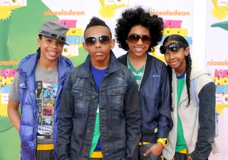 Nickelodeon Kids' Choice Awards 2011  - The teenage quartet arrives on the orange carpet at the most recent Kid's Choice Awards. A prelude to the red carpet? Perhaps--the MB Boys will be making an appearance at this year's BET Awards as well.&nbsp;(Photo by: Gregg DeGuire/PictureGroup)